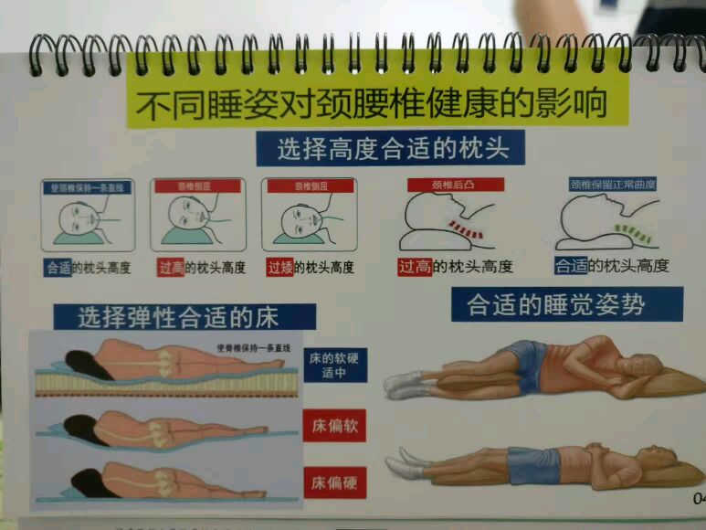 不同睡姿及枕头高度对颈腰椎的影响!